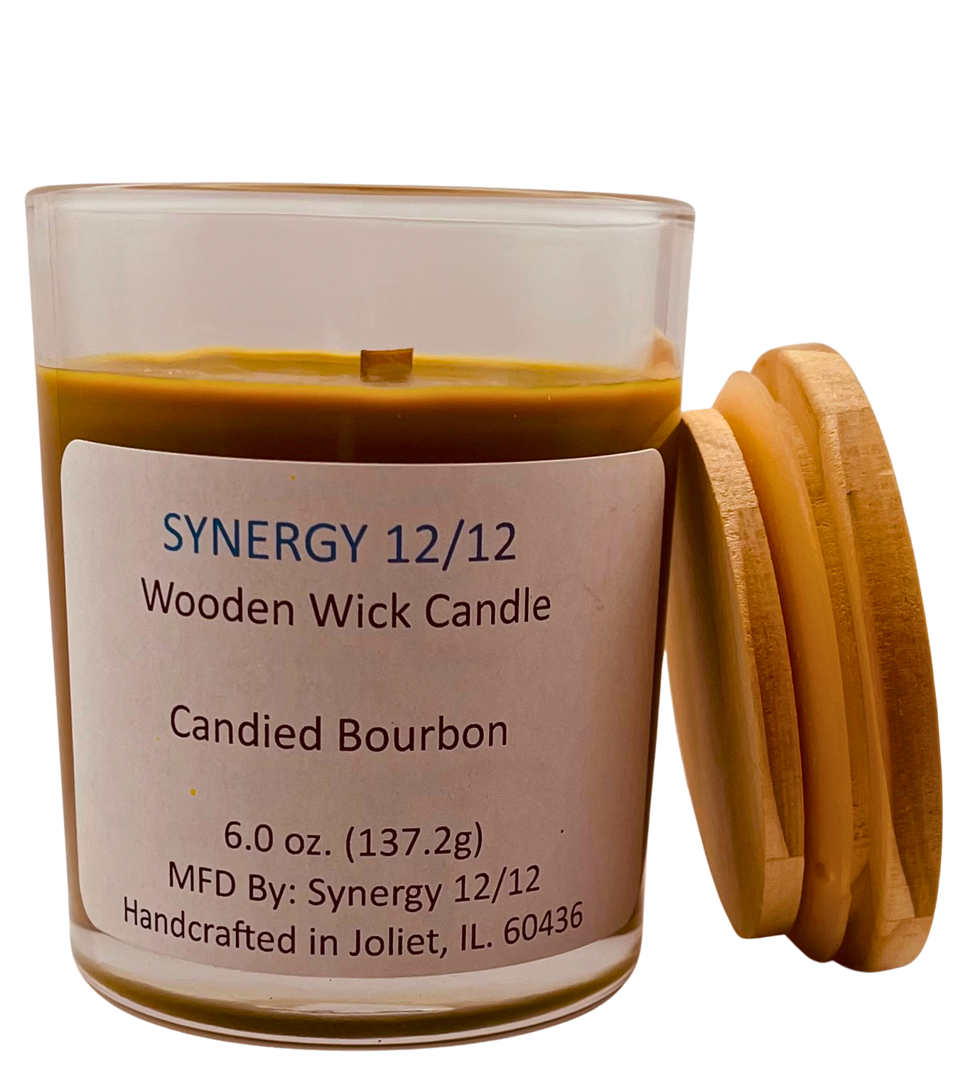 Candied Bourbon Wooden Wick Candle 6.0 oz (137.2g)