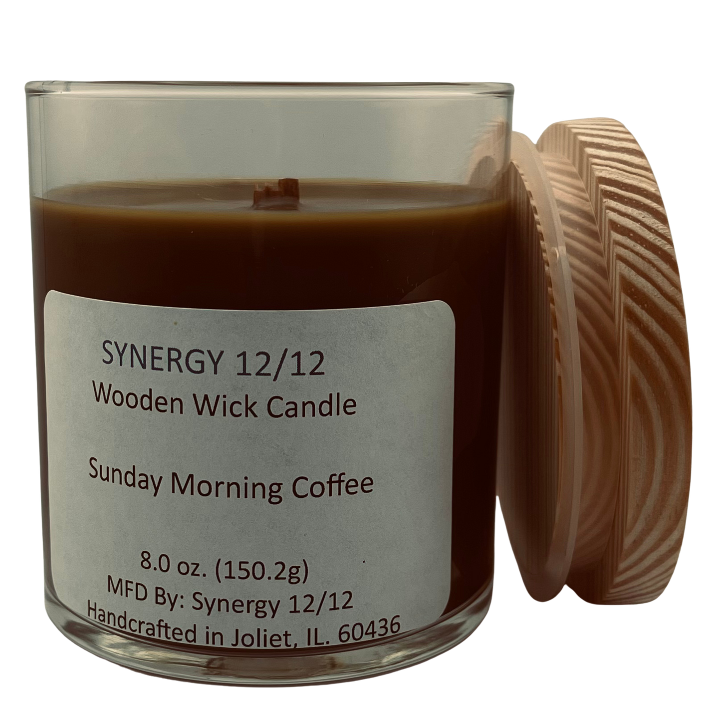 Sunday Morning Coffee Wooden Wick Candle 8.0 oz (150.2g)