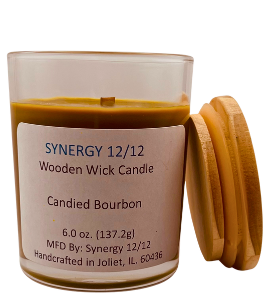 Candied Bourbon Wooden Wick Candle 6.0 oz (137.2g)