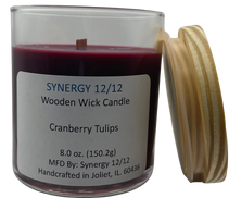 Cranberry Tulips Wooden Wick Candle 8.0 oz (150.2g)