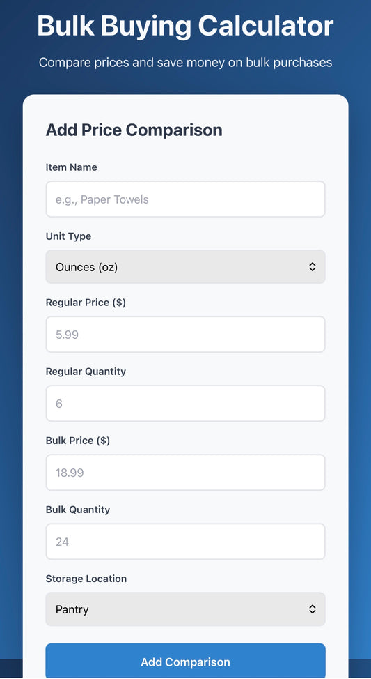 Bulk Buying Calculator