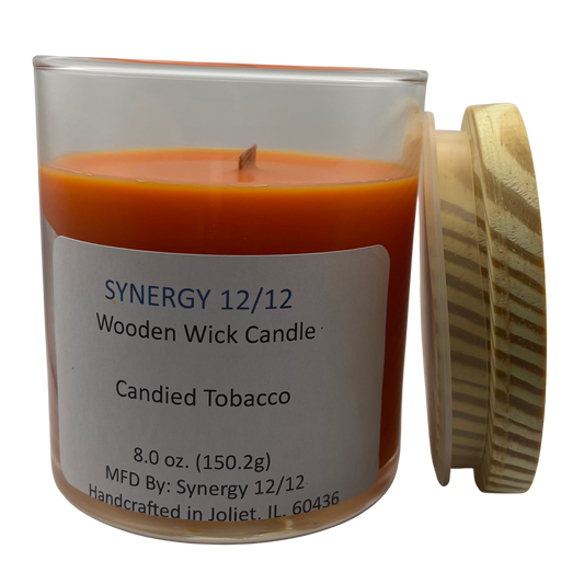 Candied Tobacco Wooden Wick Candle 8.0 oz (150.2g)