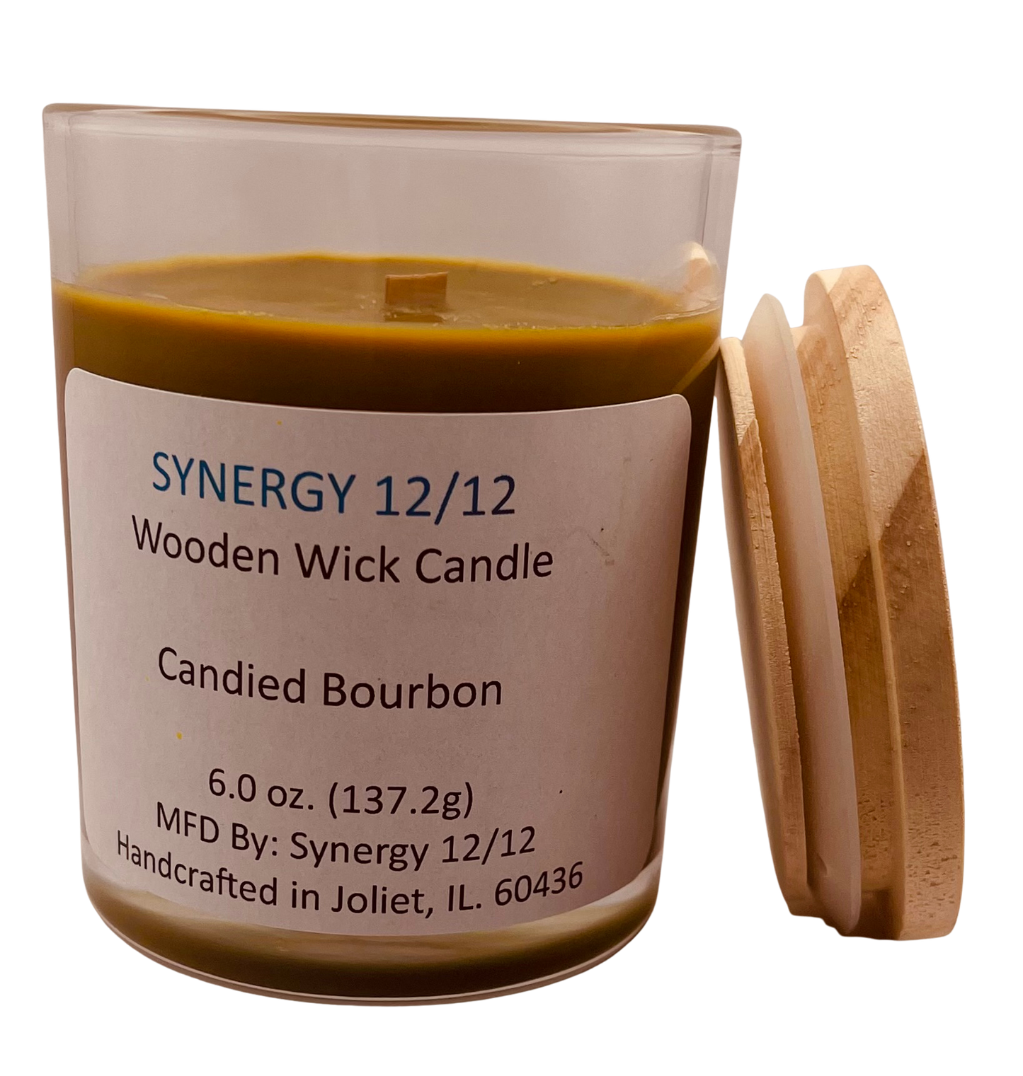 Candied Bourbon Wooden Wick Candle 6.0 oz (137.2g)